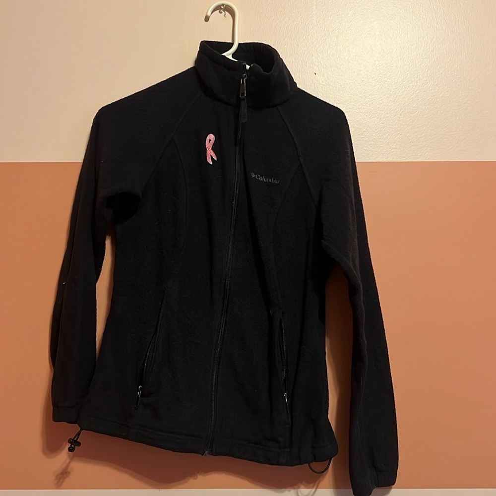 Black Columbia Sportswear Jacket, Breast Cancer Awareness